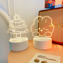Creative night light bedroom sleep light girls sleep bed ins girl atmosphere light usb dormitory small desk lamp