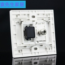 86 type HDMI HD elbow straight plug TV TV socket panel 90 degree L type HDMI TV wall plug switch