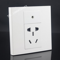 Type 86 3 5 audio power socket panel welding-free 3 5mm earphone two or three plug five hole power socket