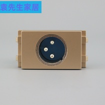 Champagne 128 Male Cannon Solderless Wire Socket Module Champagne Gold Male Callon Microphone Socket