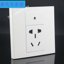 Type 86 3 5 audio power outlet panel solder-free 3 5mm headphone two three plug five hole power outlet