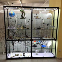 Custom hand-made glass toy display cabinet Gift tobacco and alcohol Pet shop display cabinet Cosmetics dust-proof jewelry display rack