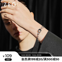 ZEGL designer interlocking freshwater pearl handcuffs couple bracelet a pair of men and women minority design gift
