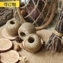 Hemp rope linen lace rope thickness decoration twine coarse hemp gardening garden handmade DIY natural