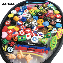 A variety of tennis racket shock absorber silicone shock absorber cartoon long round national flag shock absorption