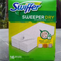 American Swiffer No Wash Lock Dust No Fragrant Fiber Dry Cloths Sweeper Dry Cloths 16 Tablets