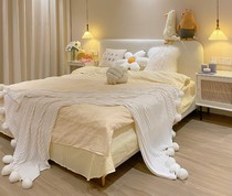 Light luxury cloth bed simple modern small apartment Nordic cloth bed removable and washable technology cloth double ins bedroom bed