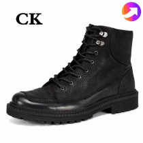 Hong Kong CK Mens shoes High Help Martin boots Inn Retro gush warm and snowy boots Mens boots Dudonie
