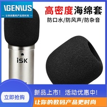 Suitable for ISK BM-800 condenser microphone microphone sleeve spray prevention sleeve P300 small baby bottle sponge cover AT1
