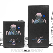 NASA Astronauts Peripheral Wallet Tide Cards Long for Young Mens Teenage Ins Trend