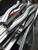 Iron Arc Arc Door Fittings Square Pipe Arc Elbow Pressure-Free Arc Galvanized Forged Rectangular Elbow Spot