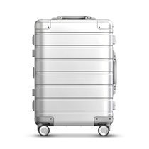 xiaomi metal luggage 90-point metal suitcase 20 inch universal wheel boarding case