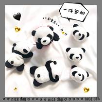 In Chengdu lying on your panda stereo breast needle cute soft buddy girl heart cartoon small dinosaur pie star