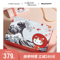 The Great British Museum Hello Kitty joint Section 100 Xinjiang Changsuede Cotton Four-piece Girl Girl Wind
