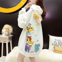 Pregnant womens clothing spring clothing suit stylish spring clothing blouses 2022 new spring net red Two sets of spring and autumn