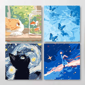 diy油画猫-diy油画猫促销价格、diy油画猫品牌- 淘宝