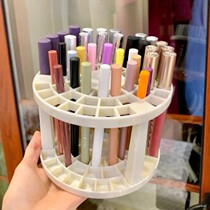 Desktop cosmetics rack lipstick makeup brush storage dressing table finishing storage box plastic brush tube holder