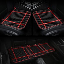 Wood Bead Car Cushion Single Piece Three Sets No Backrest Summer Breathable Cool Mat Summer Beads Universal Seat Cushion