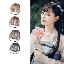 The ancient wind has no sideburns air bangs wigs womens natural invisible and light performances and face-fixing bangs