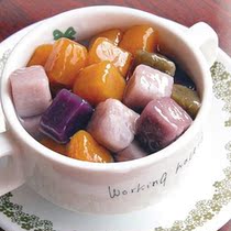 YOYO Taiwan imported authentic Taro powder Q fruit powder purple potato powder four fruit soup roasted fairy grass milk tea raw material handmade