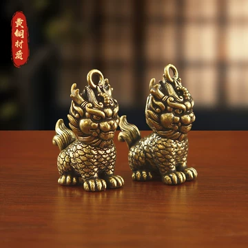 中国緣起物  麒麟置物  铜製民国唐物 铜麒麟挂件-铜麒麟挂件促销价格、铜麒麟挂件品牌- 淘宝