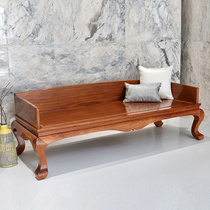 Xianyuan classical solid wood furniture New Chinese style red sandalwood bed living room sofa bed Rosewood single board Luohan bed