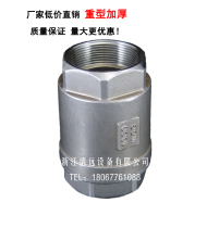 304 stainless steel check valve water H12 check valve check valve 4 minutes DN25 vertical 316 (heavy duty thickened)