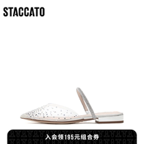  Custom small size 31 large size 42 fat and thin feet]Sigatu 2021 summer fairy crystal slippers 9W945AH1A