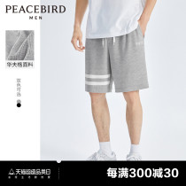 Taiping Bird mens Waffger Shorts men in summer 2023 new relaxed leisure sports American pants