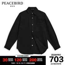 (Shopping mall same model) Taiping bird mens long sleeve shirt autumn coat B1CHB3219