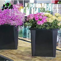 Flower pie flower packaging material florist thick non-fragile plastic flower bouquet bucket flower arrangement bucket French flower bucket