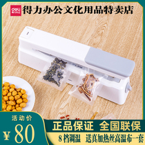 Del 16499 hand press household food fresh-keeping small non-woven fabric sealing machine small packaging machine