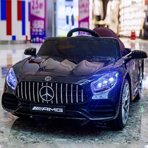 Mercedes-Benz childrens car electric four-wheel car remote control car children toy car male and female baby charging stroller can seat people