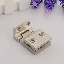 Carers thickened stainless steel glass hinge glass cabinet door hinge 90 degree single-sided glass hinge wire drawing
