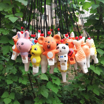 Whistle Necklace Ceramic Cartoon Animal Mouth Whistle Kindergarten Holiday Gifts Ground Children Toys Birthday Small Gifts