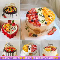 Simulation cake model 2023 new popular European fruit cream plastic birthday cake window display sample