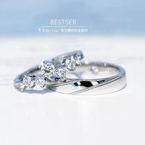 Blue Bestser (custom ring)Couple ring 18k gold platinum white gold diamond ring Wedding ring
