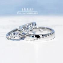 Blue Bestser (custom ring)Couple ring 18k gold platinum white gold diamond ring Wedding ring