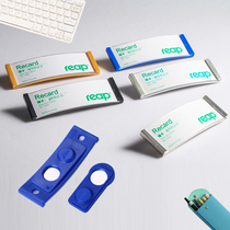 Magnet badge Rip reap7002 magnetic worker number plate paper insert Silver employee card last name worker number plate