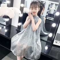 Girls dress for dress and summer clothes 2022 new foreign air children dress princess dresses dresses dresses dresses