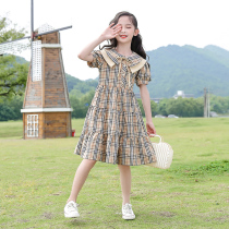 Childrens clothing Girls summer skirt 2021 new big virgin summer princess dress Western style childrens dress summer dress