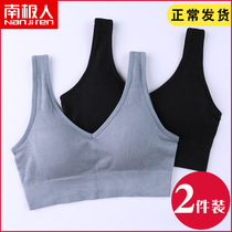 Antarctic beauty back chest sling Vest Womens belt chest cushion gathered chest cover without steel ring bra sleep underwear
