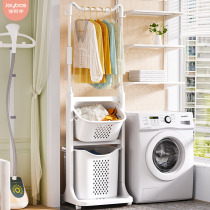  Good helper dirty clothes basket Multi-function clothes storage basket Household laundry basket balcony shelf large dirty clothes basket