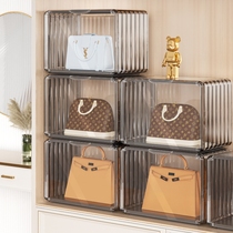 Good helper bag storage box desktop with cover transparent acrylic box luxury dust box hand-held display box