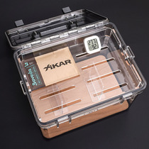 Imported cedar wood cigar moisturizer sealed box alcohol and constant humidity cigar box large capacity music buckle moisture-proof insect