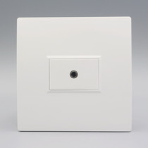 Type 86 single-hole headphone audio socket panel welding-free AV3 5mm headphone audio multimedia socket panel