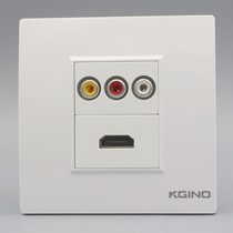 86 type multimedia panel socket Wall AV audio and video audio 2 0 version HDMI HD switch panel socket