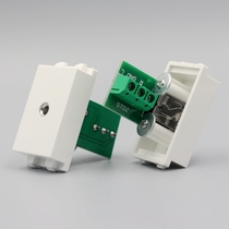 128 type audio earphone socket solder-free 3 5AV earphone module screw wire audio panel function module