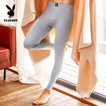 Flowers Playboy Autumn pants Mens thin section pure cotton autumn winter wearing full cotton wool trousers line pants with bottom trendy warm lining pants