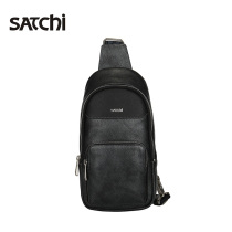 Chic Mens Bag Fashion Casual Single Shoulder Bag Large Capacity Diagonal Satchel Calf Leather Small Backpack Genuine Leather 100 Hitch Mens Chest Bag